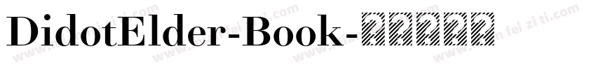 DidotElder-Book字体转换