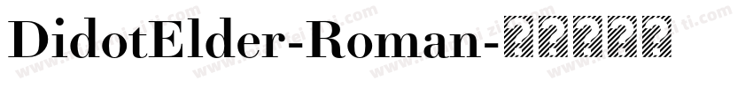 DidotElder-Roman字体转换