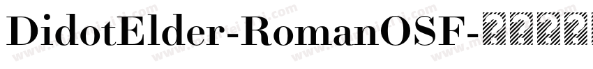 DidotElder-RomanOSF字体转换