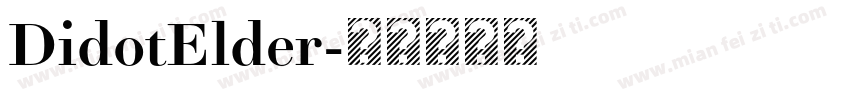 DidotElder字体转换