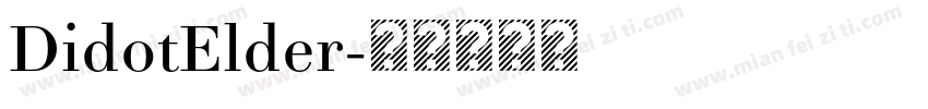 DidotElder字体转换