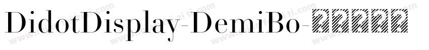DidotDisplay-DemiBo字体转换