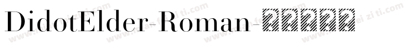 DidotElder-Roman字体转换