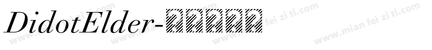 DidotElder字体转换