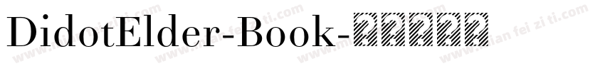 DidotElder-Book字体转换