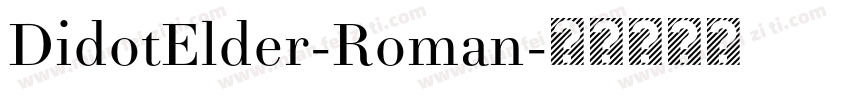 DidotElder-Roman字体转换