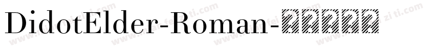 DidotElder-Roman字体转换