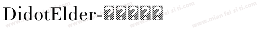 DidotElder字体转换