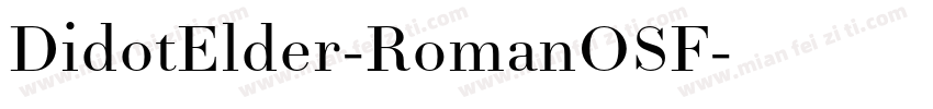 DidotElder-RomanOSF字体转换