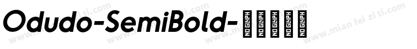 Odudo-SemiBold字体转换