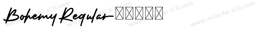 BohemyRegular字体转换