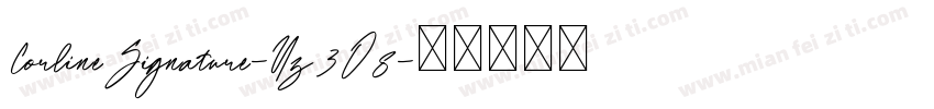 CorlineSignature-Yz3O8字体转换