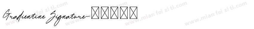 GradientineSignature字体转换