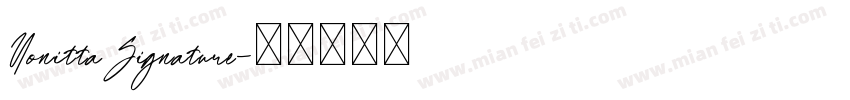 YonittaSignature字体转换