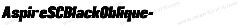 AspireSCBlackOblique字体转换