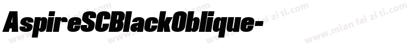 AspireSCBlackOblique字体转换