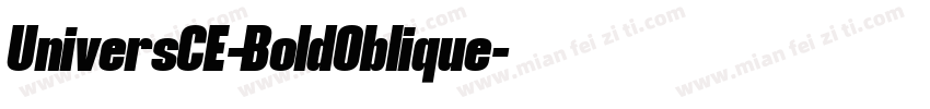 UniversCE-BoldOblique字体转换