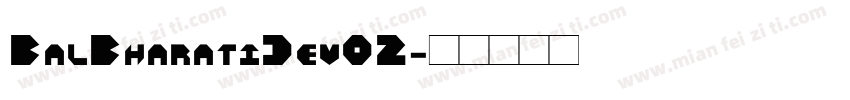 BalBharatiDev02字体转换