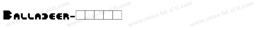 Balladeer字体转换