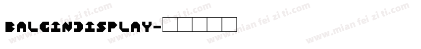 balgindisplay字体转换