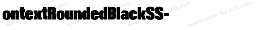 ontextRoundedBlackSS字体转换
