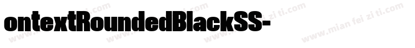 ontextRoundedBlackSS字体转换