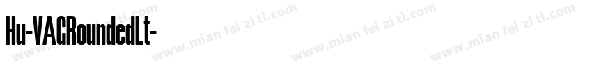 Hu-VAGRoundedLt字体转换