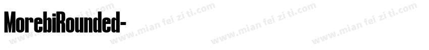 MorebiRounded字体转换