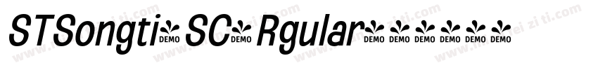 STSongti-SC-Rgular字体转换