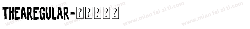 thearegular字体转换
