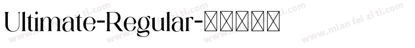 Ultimate-Regular字体转换