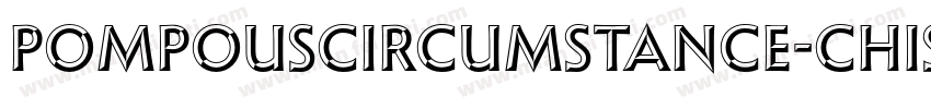 PompousCircumstance-Chiseled字体转换