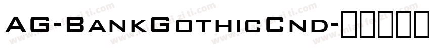 AG-BankGothicCnd字体转换