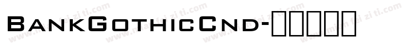 BankGothicCnd字体转换
