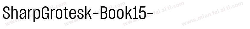 SharpGrotesk-Book15字体转换