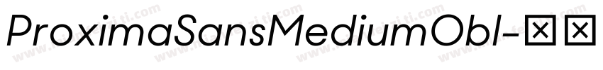 ProximaSansMediumObl字体转换