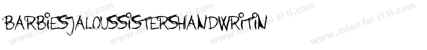 BarbiesJalousSistersHandwritin字体转换