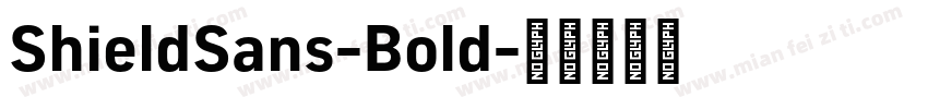 ShieldSans-Bold字体转换