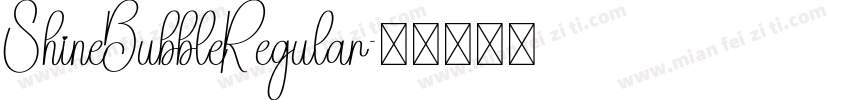 ShineBubbleRegular字体转换