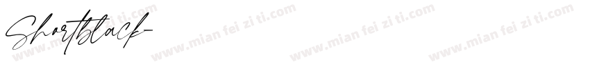 Shortblack字体转换