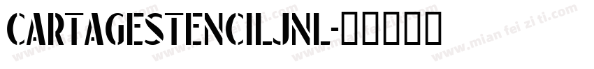CartageStencilJNL字体转换