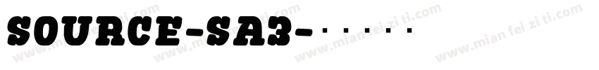 Source-Sa3字体转换