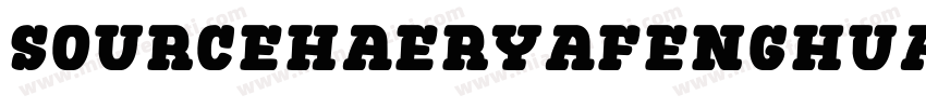 SourceHaeryafenghuakaishu字体转换