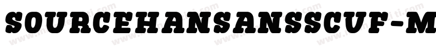 sourceHansansscvf-medium字体转换