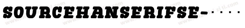 sourceHanserifse字体转换