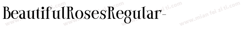 BeautifulRosesRegular字体转换
