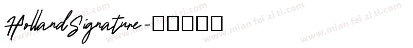 HollandSignature字体转换