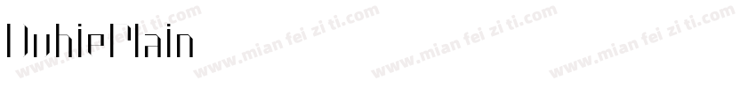 DubiePlain字体转换