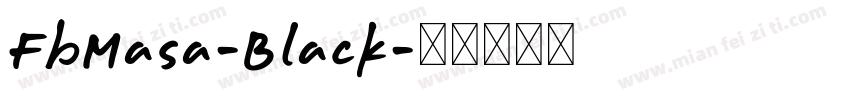 FbMasa-Black字体转换