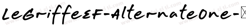 LeGriffeEF-AlternateOne字体转换